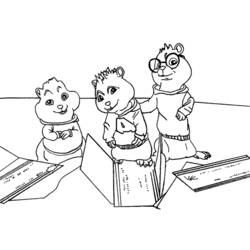 Página para colorir: Alvin e os Esquilos (Filmes animados) #128320 - Páginas para Colorir Imprimíveis Gratuitamente