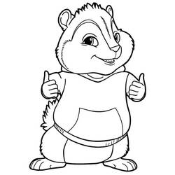 Página para colorir: Alvin e os Esquilos (Filmes animados) #128343 - Páginas para Colorir Imprimíveis Gratuitamente