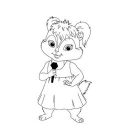 Página para colorir: Alvin e os Esquilos (Filmes animados) #128356 - Páginas para Colorir Imprimíveis Gratuitamente