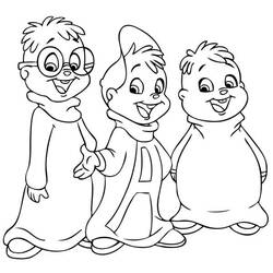 Página para colorir: Alvin e os Esquilos (Filmes animados) #128367 - Páginas para Colorir Imprimíveis Gratuitamente
