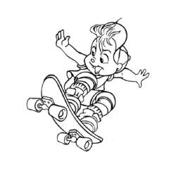 Página para colorir: Alvin e os Esquilos (Filmes animados) #128397 - Páginas para Colorir Imprimíveis Gratuitamente