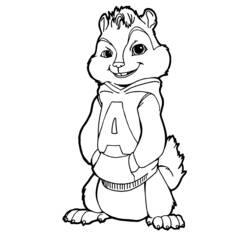 Página para colorir: Alvin e os Esquilos (Filmes animados) #128437 - Páginas para Colorir Imprimíveis Gratuitamente