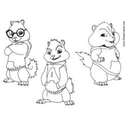 Página para colorir: Alvin e os Esquilos (Filmes animados) #128440 - Páginas para Colorir Imprimíveis Gratuitamente