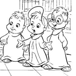 Página para colorir: Alvin e os Esquilos (Filmes animados) #128456 - Páginas para Colorir Imprimíveis Gratuitamente