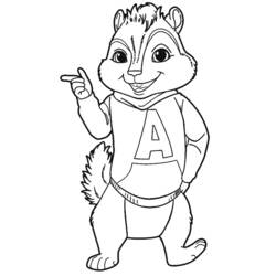 Página para colorir: Alvin e os Esquilos (Filmes animados) #128462 - Páginas para Colorir Imprimíveis Gratuitamente