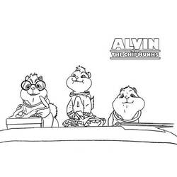 Página para colorir: Alvin e os Esquilos (Filmes animados) #128464 - Páginas para Colorir Imprimíveis Gratuitamente