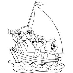 Página para colorir: Alvin e os Esquilos (Filmes animados) #128482 - Páginas para Colorir Imprimíveis Gratuitamente