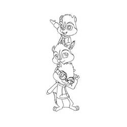 Página para colorir: Alvin e os Esquilos (Filmes animados) #128483 - Páginas para Colorir Imprimíveis Gratuitamente