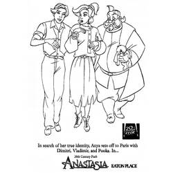 Página para colorir: Anastasia (Filmes animados) #32785 - Páginas para Colorir Imprimíveis Gratuitamente