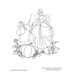 Página para colorir: Cinderela (Filmes animados) #129546 - Páginas para Colorir Imprimíveis Gratuitamente
