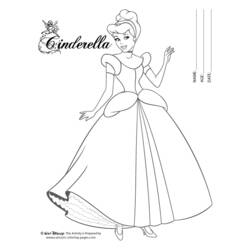 Página para colorir: Cinderela (Filmes animados) #129682 - Páginas para Colorir Imprimíveis Gratuitamente