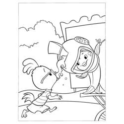 Página para colorir: Galinha (frango pequeno) (Filmes animados) #72685 - Páginas para Colorir Imprimíveis Gratuitamente