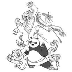 Página para colorir: kung fu panda (Filmes animados) #73332 - Páginas para Colorir Imprimíveis Gratuitamente
