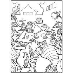 Página para colorir: kung fu panda (Filmes animados) #73393 - Páginas para Colorir Imprimíveis Gratuitamente