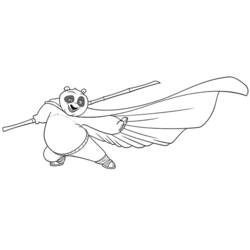 Página para colorir: kung fu panda (Filmes animados) #73410 - Páginas para Colorir Imprimíveis Gratuitamente