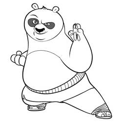 Página para colorir: kung fu panda (Filmes animados) #73424 - Páginas para Colorir Imprimíveis Gratuitamente