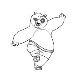 Página para colorir: kung fu panda (Filmes animados) #73425 - Páginas para Colorir Imprimíveis Gratuitamente