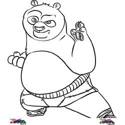 Página para colorir: kung fu panda (Filmes animados) #73601 - Páginas para Colorir Imprimíveis Gratuitamente