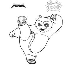 Página para colorir: kung fu panda (Filmes animados) #73610 - Páginas para Colorir Imprimíveis Gratuitamente