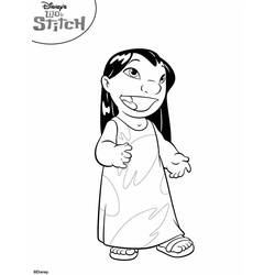 Página para colorir: Lilo & Stitch (Filmes animados) #44844 - Páginas para Colorir Imprimíveis Gratuitamente