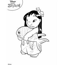 Página para colorir: Lilo & Stitch (Filmes animados) #44867 - Páginas para Colorir Imprimíveis Gratuitamente