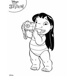 Página para colorir: Lilo & Stitch (Filmes animados) #44872 - Páginas para Colorir Imprimíveis Gratuitamente