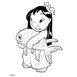 Página para colorir: Lilo & Stitch (Filmes animados) #44886 - Páginas para Colorir Imprimíveis Gratuitamente