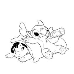 Página para colorir: Lilo & Stitch (Filmes animados) #44944 - Páginas para Colorir Imprimíveis Gratuitamente