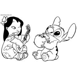 Página para colorir: Lilo & Stitch (Filmes animados) #44948 - Páginas para Colorir Imprimíveis Gratuitamente