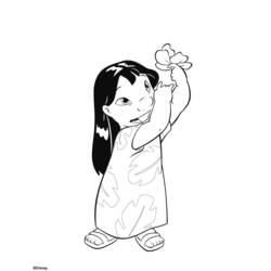 Página para colorir: Lilo & Stitch (Filmes animados) #44962 - Páginas para Colorir Imprimíveis Gratuitamente