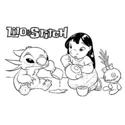 Página para colorir: Lilo & Stitch (Filmes animados) #45072 - Páginas para Colorir Imprimíveis Gratuitamente