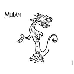 Página para colorir: mulan (Filmes animados) #133667 - Páginas para Colorir Imprimíveis Gratuitamente