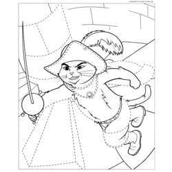 Página para colorir: O Gato de Botas (Filmes animados) #170617 - Páginas para Colorir Imprimíveis Gratuitamente