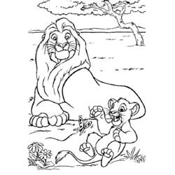 Página para colorir: O Rei Leão (Filmes animados) #73613 - Páginas para Colorir Imprimíveis Gratuitamente
