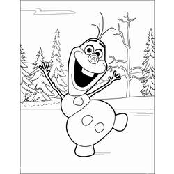 Página para colorir: Olaf (Filmes animados) #170197 - Páginas para Colorir Imprimíveis Gratuitamente