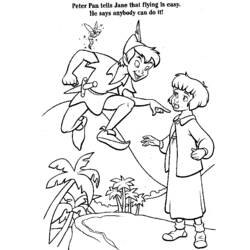 Página para colorir: Peter Pan (Filmes animados) #129017 - Páginas para Colorir Imprimíveis Gratuitamente