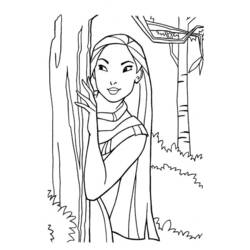 Página para colorir: Pocahontas (Filmes animados) #131331 - Páginas para Colorir Imprimíveis Gratuitamente