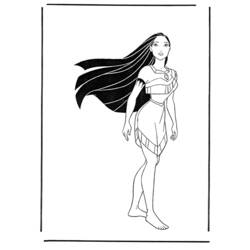 Página para colorir: Pocahontas (Filmes animados) #131339 - Páginas para Colorir Imprimíveis Gratuitamente