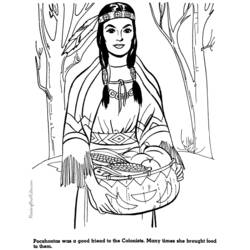Página para colorir: Pocahontas (Filmes animados) #131380 - Páginas para Colorir Imprimíveis Gratuitamente