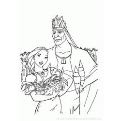 Página para colorir: Pocahontas (Filmes animados) #131387 - Páginas para Colorir Imprimíveis Gratuitamente