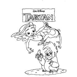 Página para colorir: Tarzan (Filmes animados) #131082 - Páginas para Colorir Imprimíveis Gratuitamente