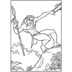 Página para colorir: Tarzan (Filmes animados) #131088 - Páginas para Colorir Imprimíveis Gratuitamente