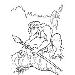 Página para colorir: Tarzan (Filmes animados) #131101 - Páginas para Colorir Imprimíveis Gratuitamente