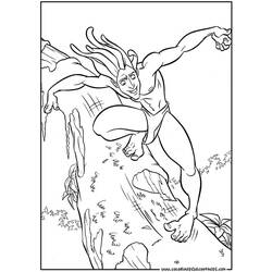 Página para colorir: Tarzan (Filmes animados) #131115 - Páginas para Colorir Imprimíveis Gratuitamente