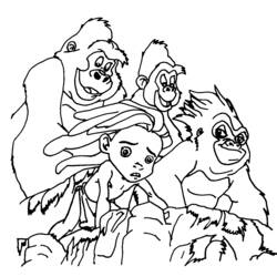 Página para colorir: Tarzan (Filmes animados) #131131 - Páginas para Colorir Imprimíveis Gratuitamente