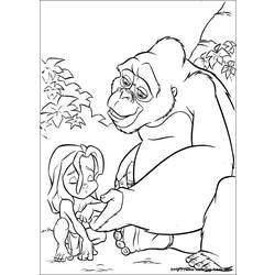 Página para colorir: Tarzan (Filmes animados) #131148 - Páginas para Colorir Imprimíveis Gratuitamente