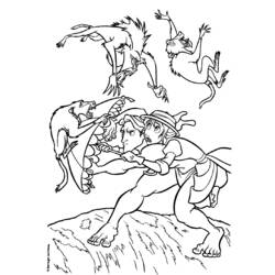Página para colorir: Tarzan (Filmes animados) #131156 - Páginas para Colorir Imprimíveis Gratuitamente
