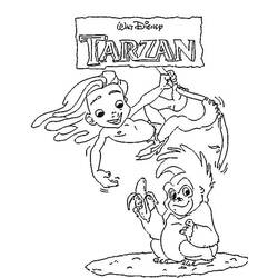 Página para colorir: Tarzan (Filmes animados) #131159 - Páginas para Colorir Imprimíveis Gratuitamente