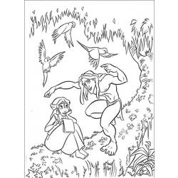 Página para colorir: Tarzan (Filmes animados) #131181 - Páginas para Colorir Imprimíveis Gratuitamente