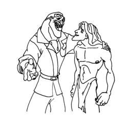 Página para colorir: Tarzan (Filmes animados) #131187 - Páginas para Colorir Imprimíveis Gratuitamente